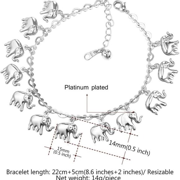 Women Girls Barefoot Jewelry 18K Gold or Rose Gold Stainless Steel Heart/Rope/Fi - Picture 3 of 6